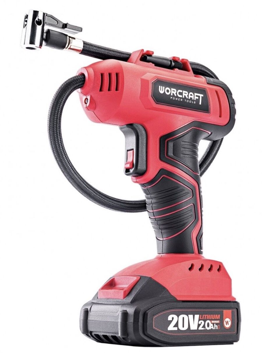 Bezvada gaisa pumpis Worcraft CAC-S20LiG; 20 V; 1x4,0 Ah akum.