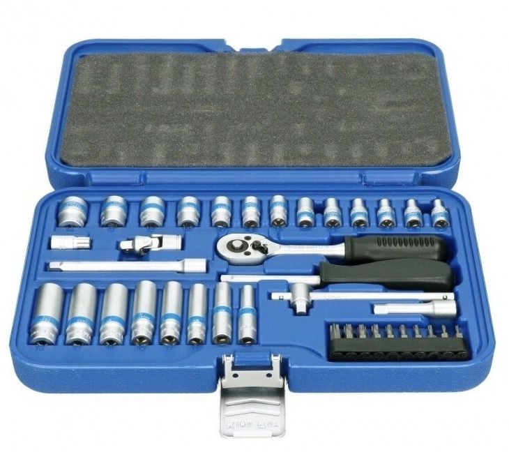 Uzgriežņa galviņu komplekts KingRoy KR039MDA; 1/4''; 39 gab.