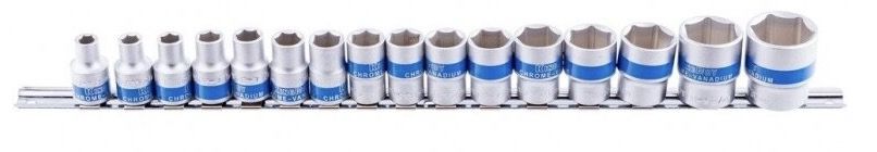 Uzgriežņa galviņu komplekts KingRoy KR30155016; 1/2''; 16 gab.