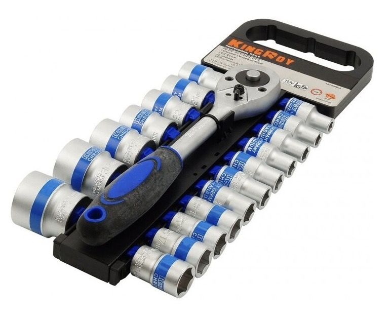 Uzgriežņa galviņu komplekts KingRoy KR020MJA; 1/2''; 20 gab.