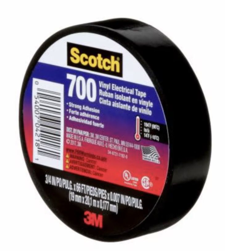 Izolācijas lente 3M Scotch 700; 19 mm; 20 m; melna