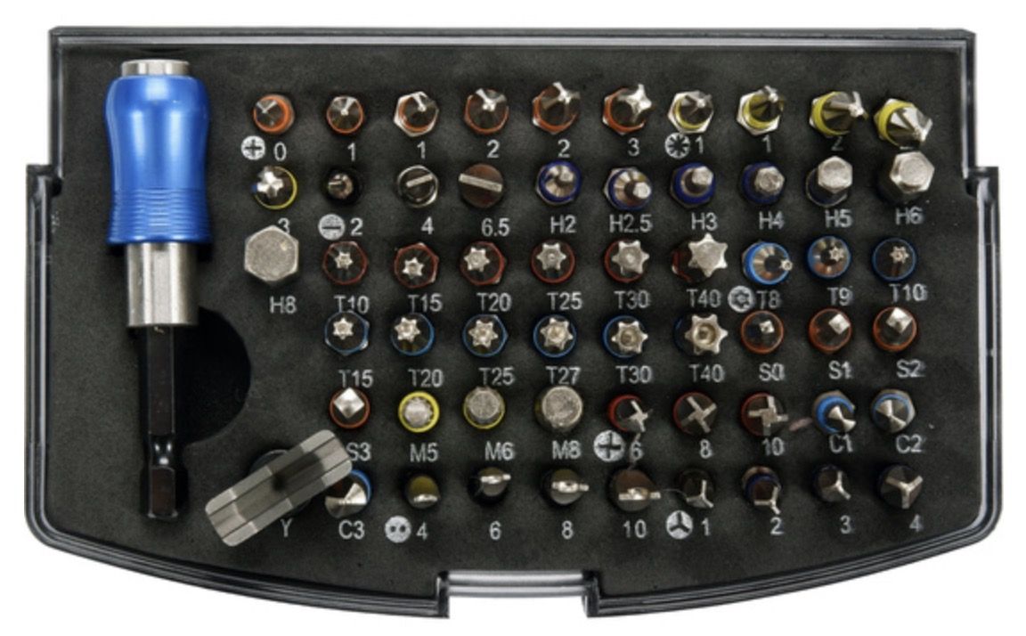 Skrūvgriežu uzgaļu komplekts Yato YT-04624; 59 gab.