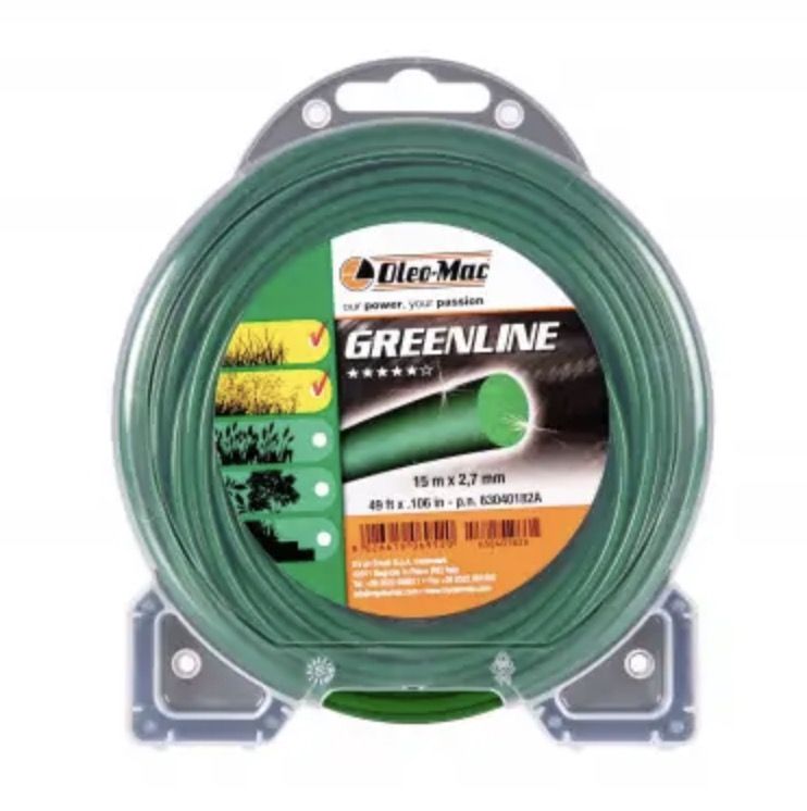 Aukla trimmerim Oleo-Mac 63040182A; 2,7 mm/15 m