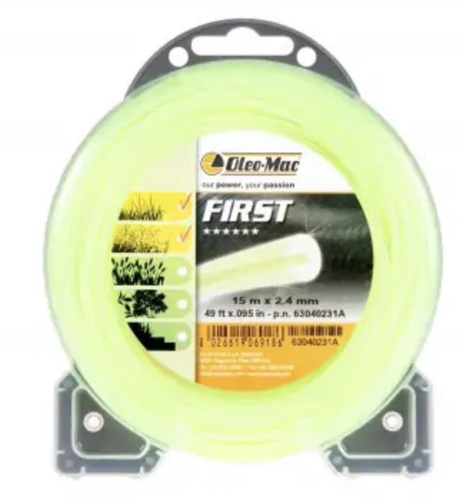 Aukla trimmerim Oleo-Mac 63040231A; 2,4 mm/15 m