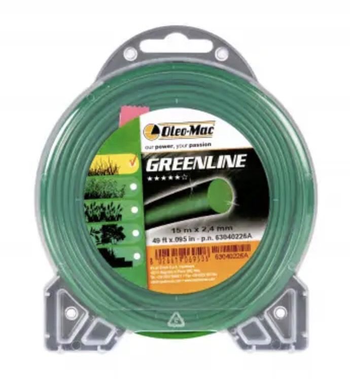 Aukla trimmerim Oleo-Mac 63040226A; 2,4 mm/15 m