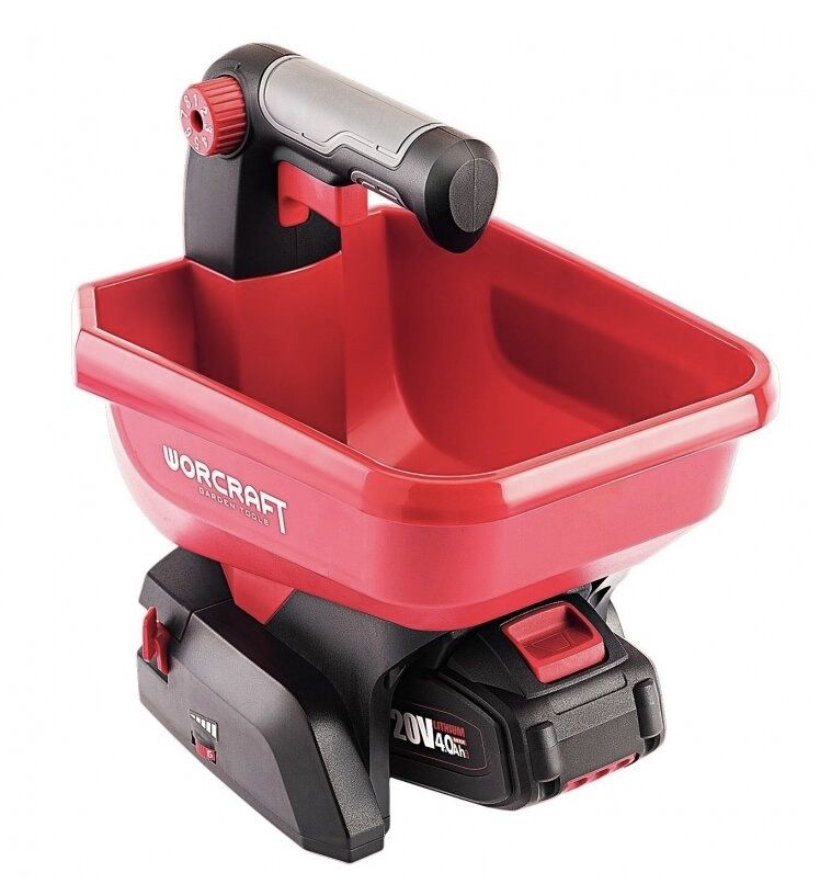 Mēslojuma kaisītājs Worcraft CHSPS20Li; 3,6 l; 20 V; 1x4,0 Ah akum.