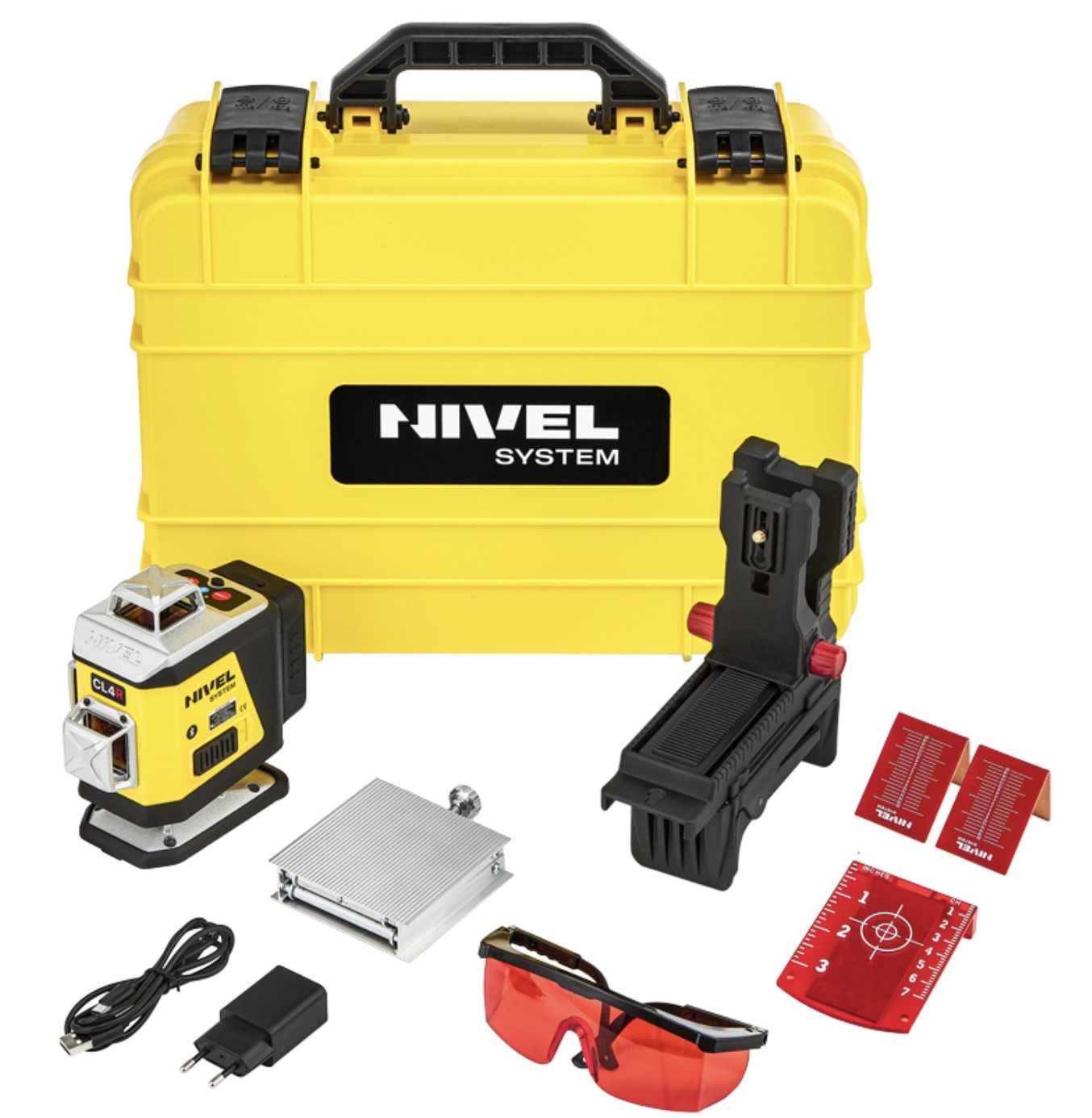 Krustveida lāzera nivelieris Nivel System CL4R + piederumi