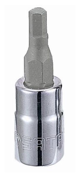 Uzgriežņu galviņa ar uzgali Sata S21201; 1/4''; HEX3