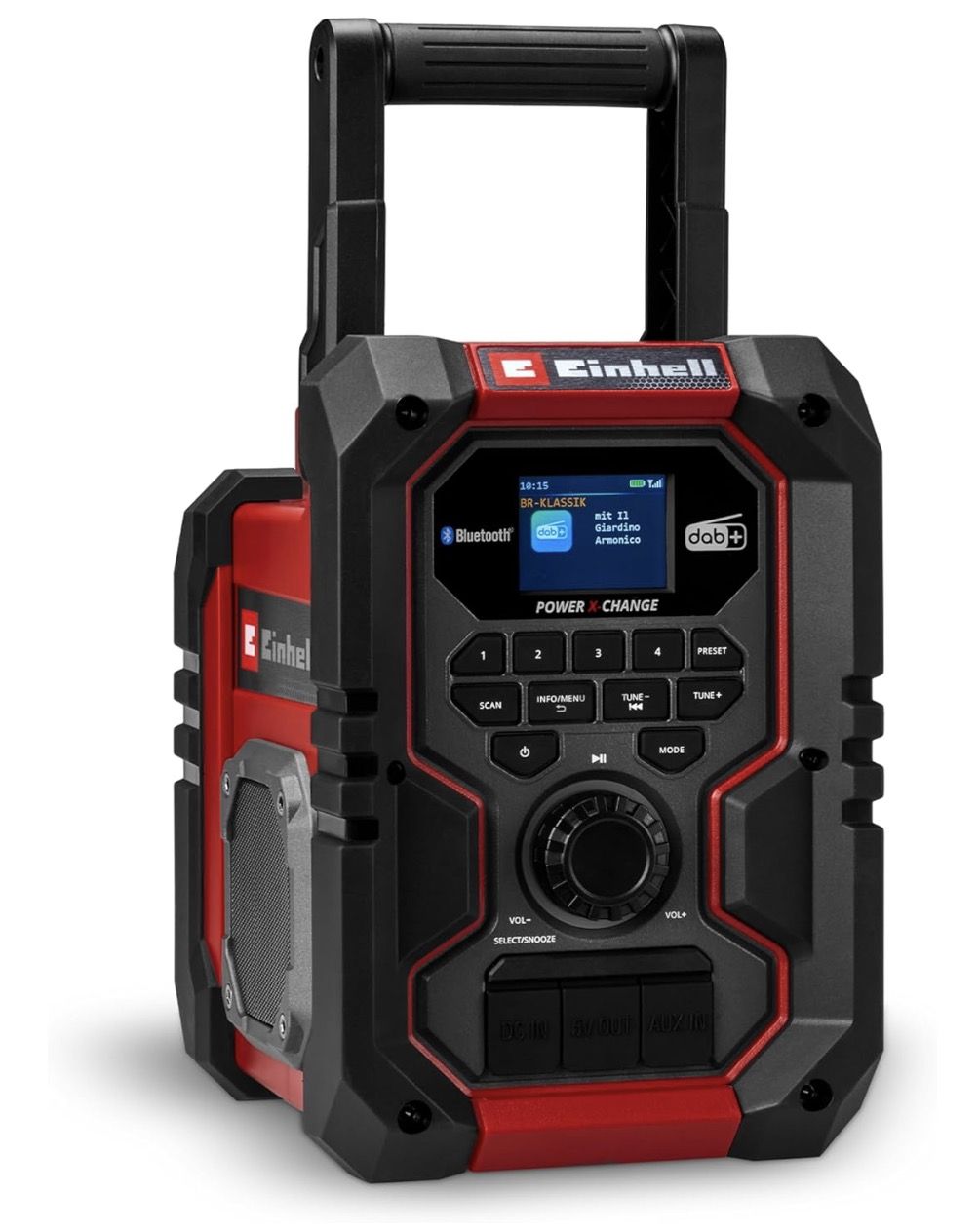 Radio Einhell TE-CR 18 Li DAB+/FM/BT; 18 V (bez akumulatora un lādētāja)