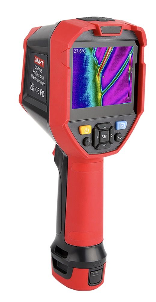 Infrasarkanais termometrs UNI-T UTi720E; 3,6 V; 1x5,2 Ah akum.