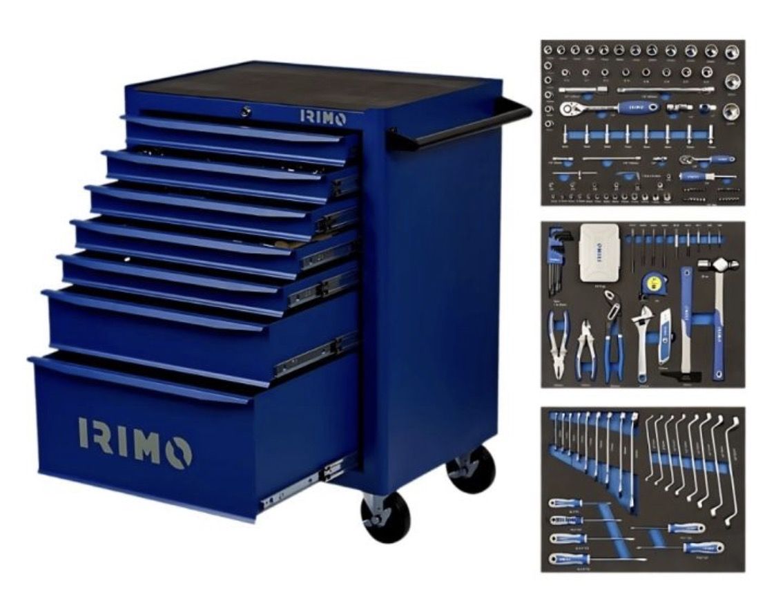 Instrumentu ratiņi ar instrumentiem Irimo 8066K7FF208; 208 gab.