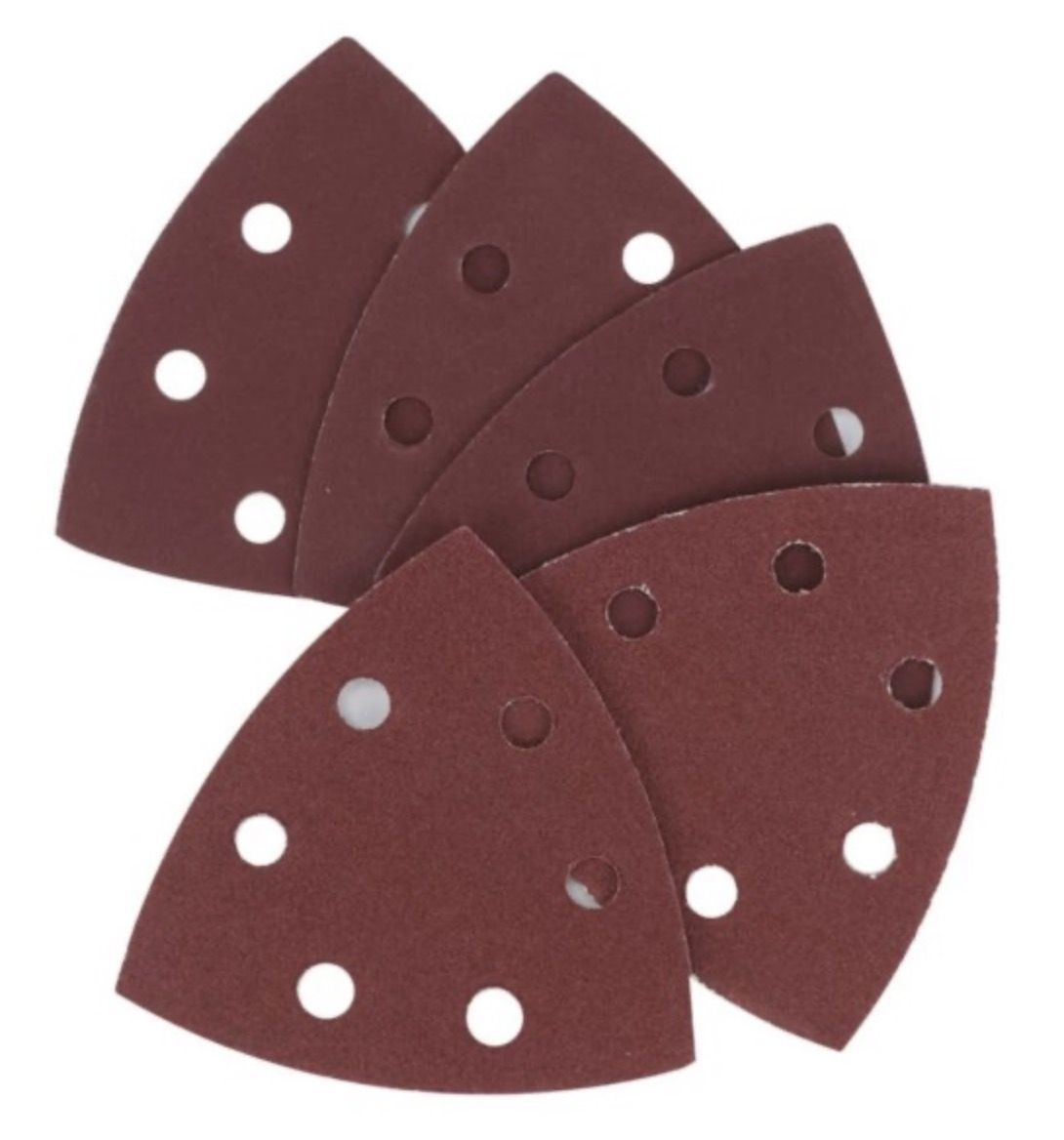 Smilšpapīrs deltveida slīpmašīnām Cortex 31410; 94x94 mm; P80; 5 gab.