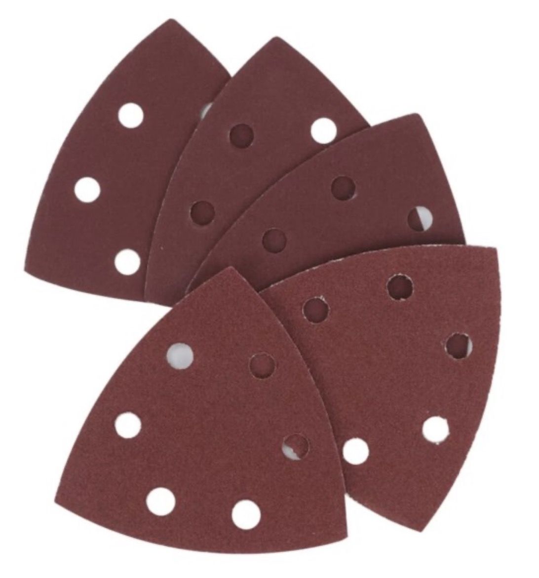 Smilšpapīrs deltveida slīpmašīnām Cortex 31414; 94x94 mm; P180; 5 gab.