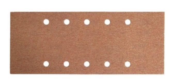 Daudzfunkcionālajām orbitālajām slīpmašīnām paredzētā smilšpapīra loksnes Cortex 31417; 115x230 mm; P80; 5 gab.