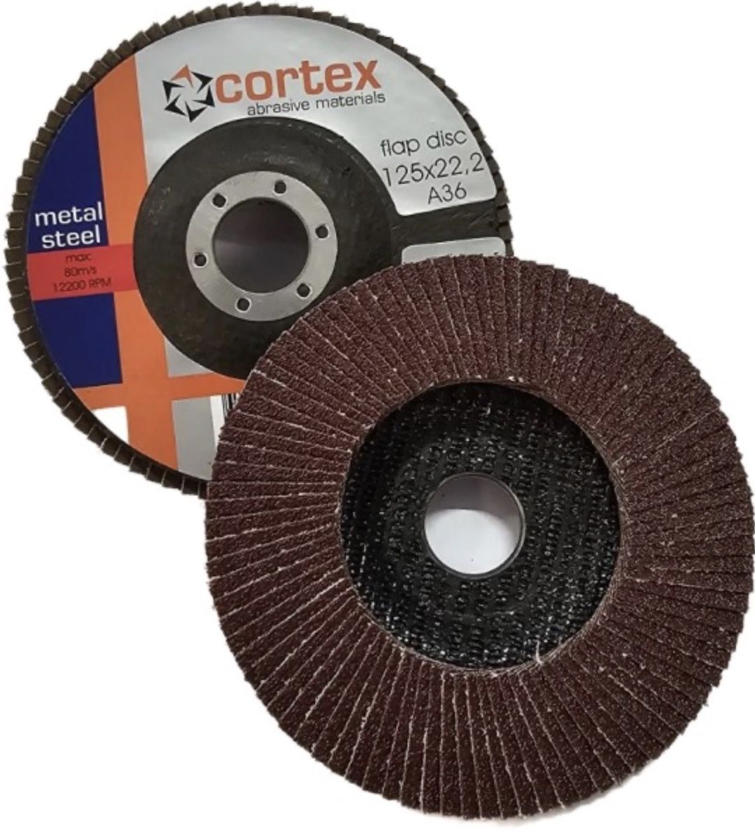 Lāpstveida slīpēšanas disks Cortex 30908; 125x22,2 mm; P36