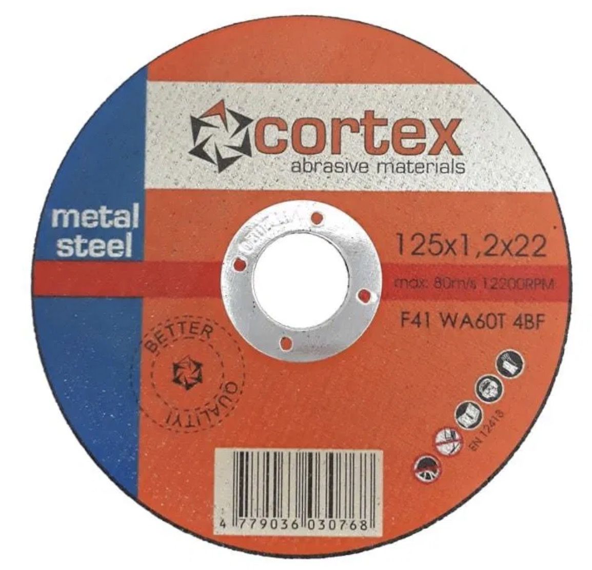 Abrazīvais griešanas disks Cortex 14096; 125x1,2x22 mm