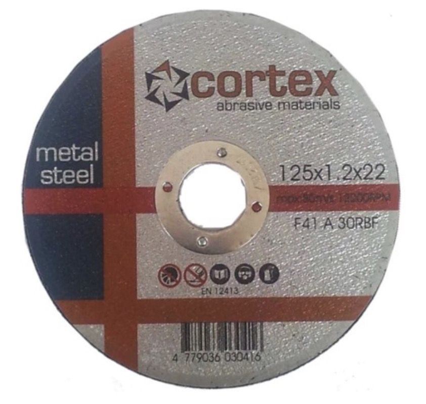 Abrazīvais griešanas disks Cortex 18203; 125x1,2x22,2 mm