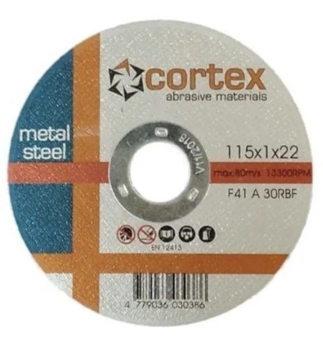 Abrazīvais griešanas disks Cortex 18200; 115x1,0x22,2 mm