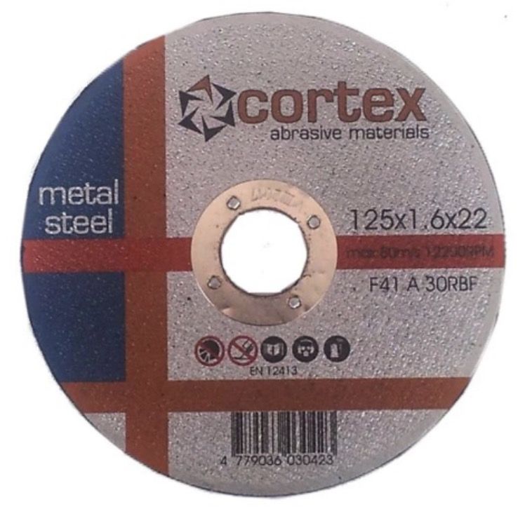 Abrazīvais griešanas disks Cortex 18204; 125x1,6x22,2 mm