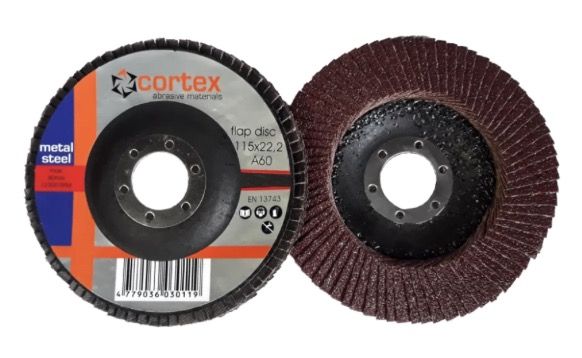 Lāpstveida slīpēšanas disks Cortex 14001; 115x22 mm; P60