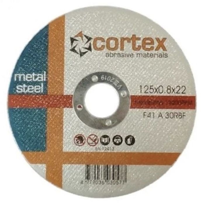 Abrazīvais griešanas disks Cortex 18211; 125x0,8x22,2 mm