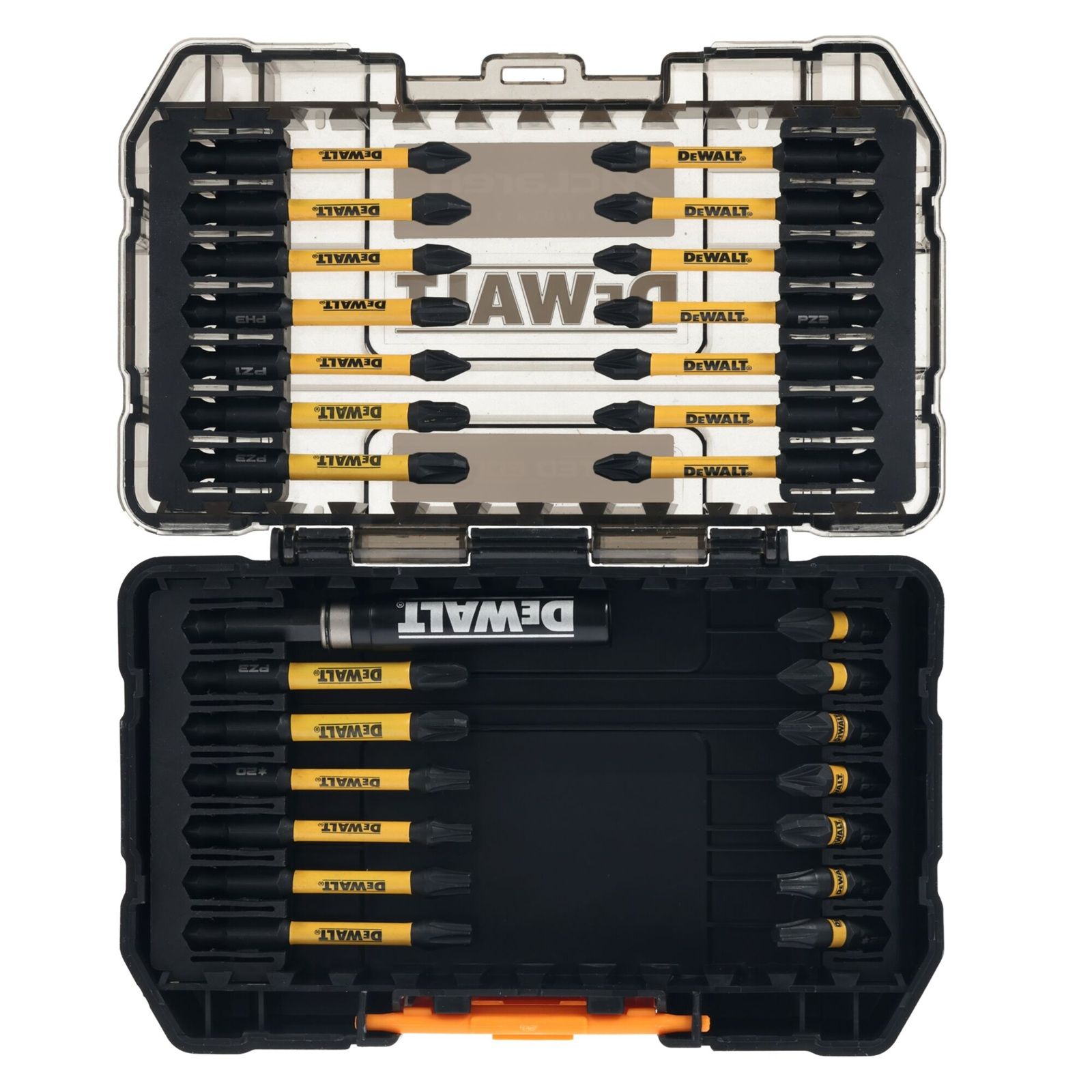 Skrūvgriežu uzgaļu komplekts DeWalt DT70902T; 28 gab.