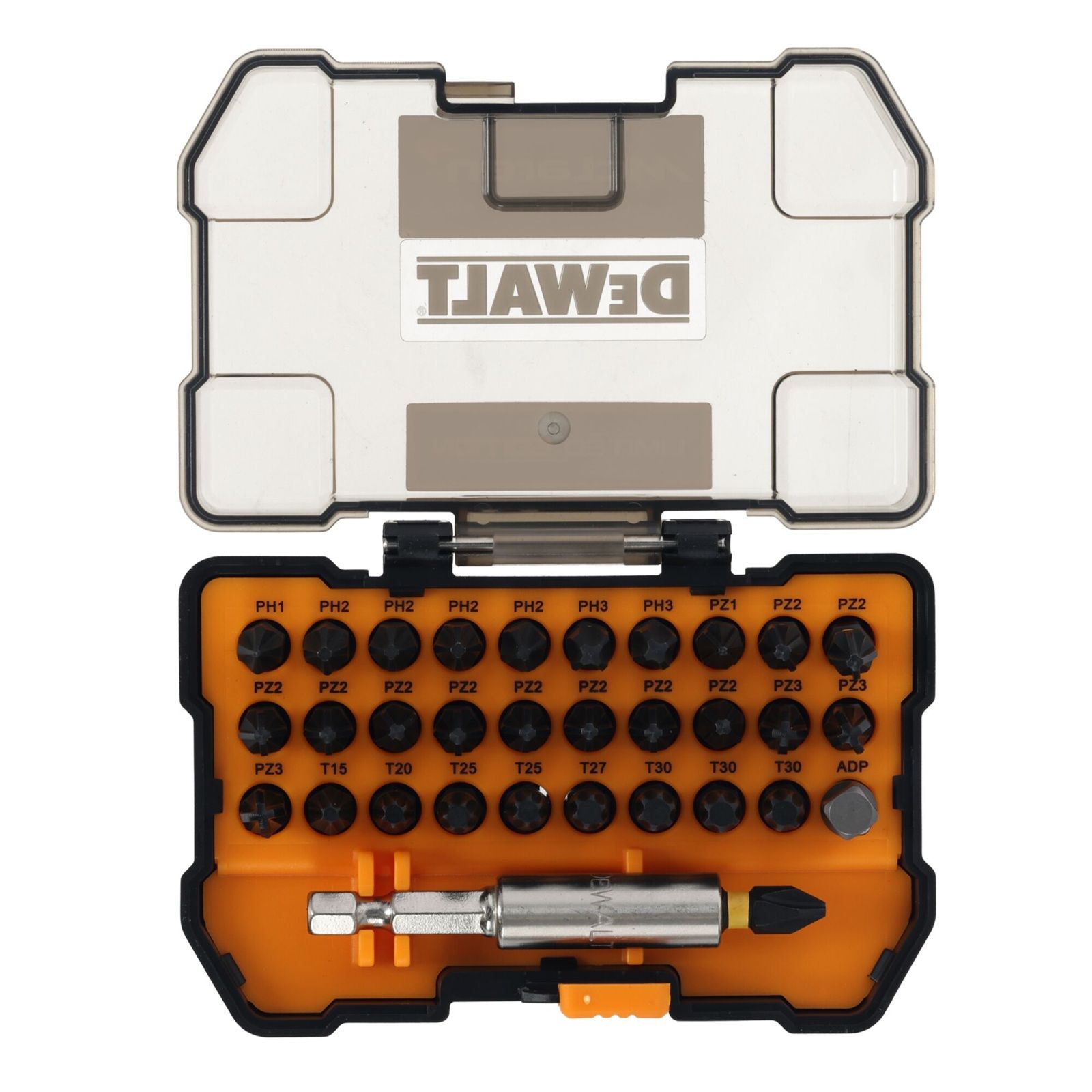 Skrūvgriežu uzgaļu komplekts DeWalt DT70901T; 32 gab.