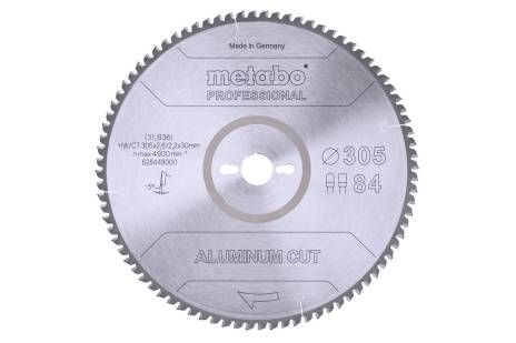 Griešanas disks alumīnijam Metabo FZ/TZ Aluminium cut professional; 305x30x84 mm; -5°