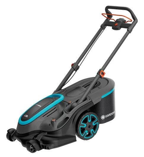 Akumulatora zāles pļāvējs Gardena PowerMax Duo 46/36V P4A; 18 V; 2x4,0 Ah akum.