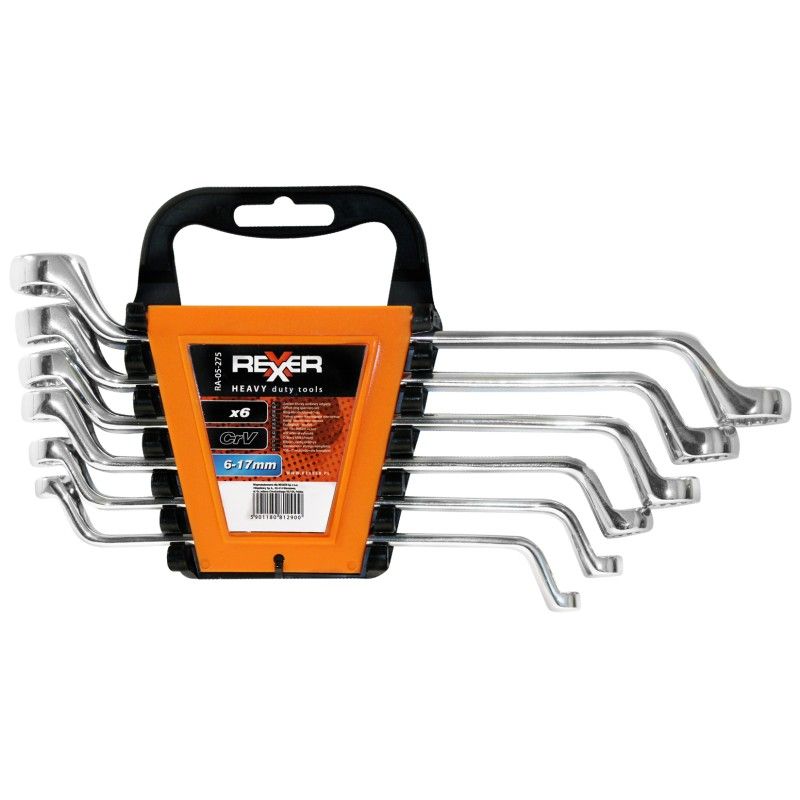 Atslēgu komplekts Rexxer RA-05-275; 6-17 mm; 6 gab.