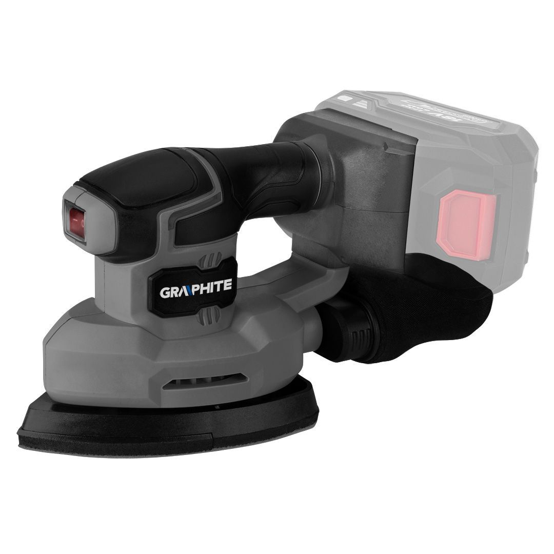 Trīsstūra slīpmašīna Graphite 58GE141; 18 V (bez akumulatora un lādētāja)