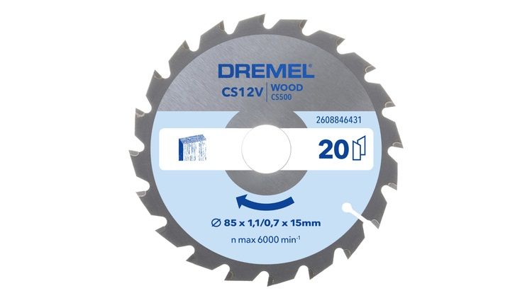 Griešanas disks kokam Dremel CS500; 85 mm