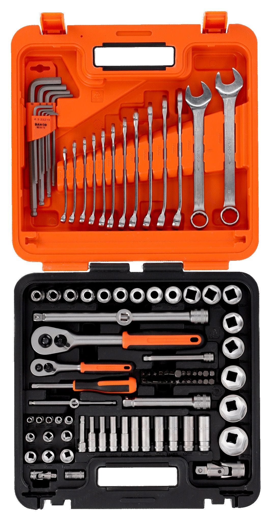 Instrumentu komplekts Bahco S98MC1H; 1/4''; 1/2''; 98 gab.