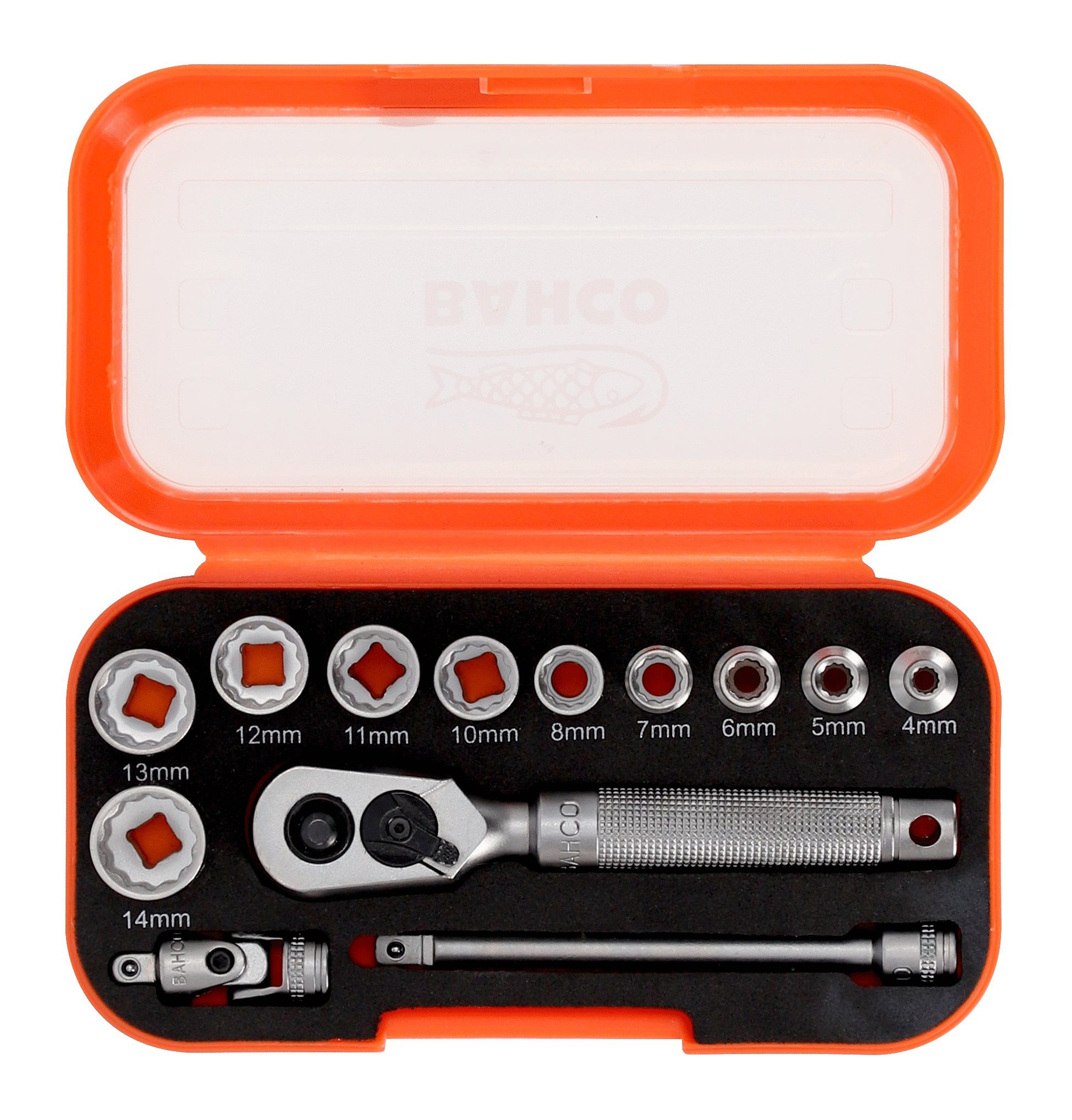 Uzgriežņa galviņu komplekts Bahco S13MC10.5; 1/4''; 13 gab.