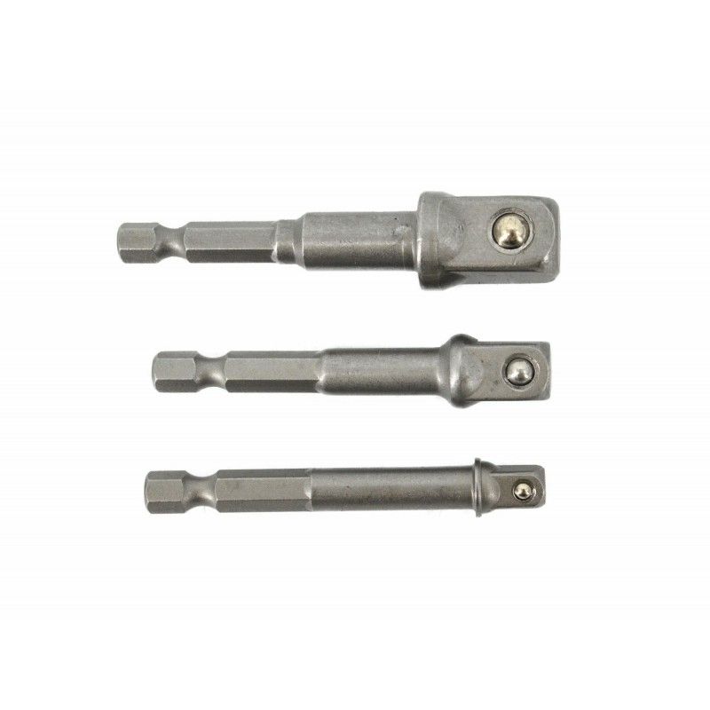 Adapteris AWTools AW37903; HEX; 1/4''; 3/8''; 1/2''; 3 gab.