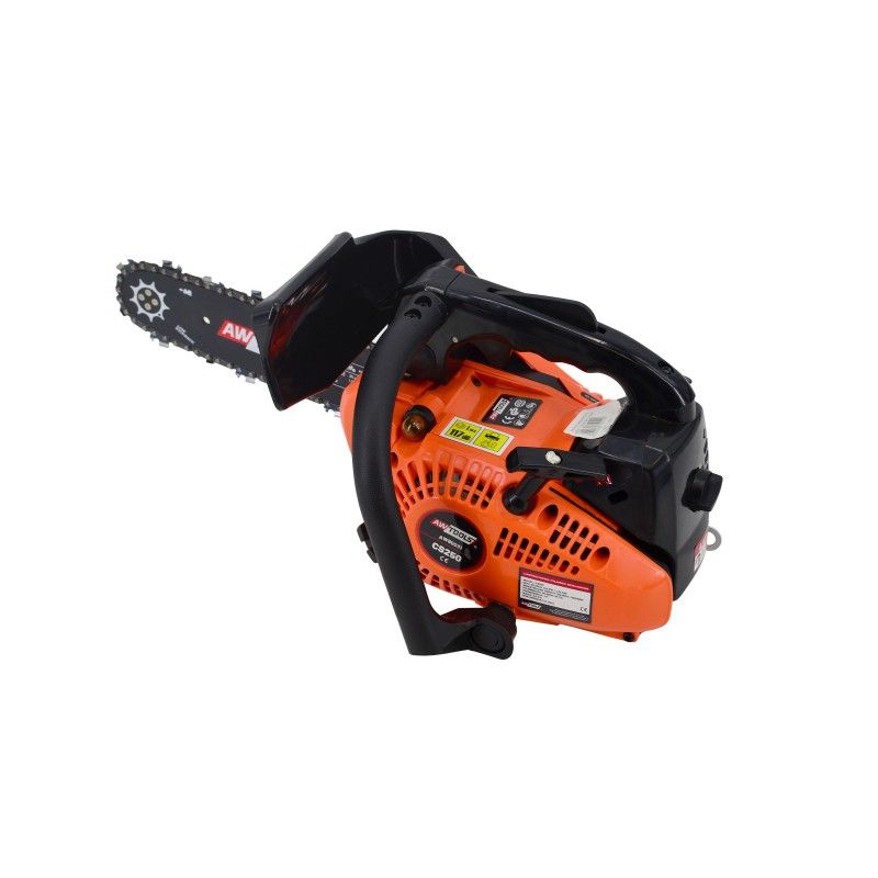 Ķēdes zāģis AWTools AW80031; 0,91 kW; 10''; 25 cm benzīna