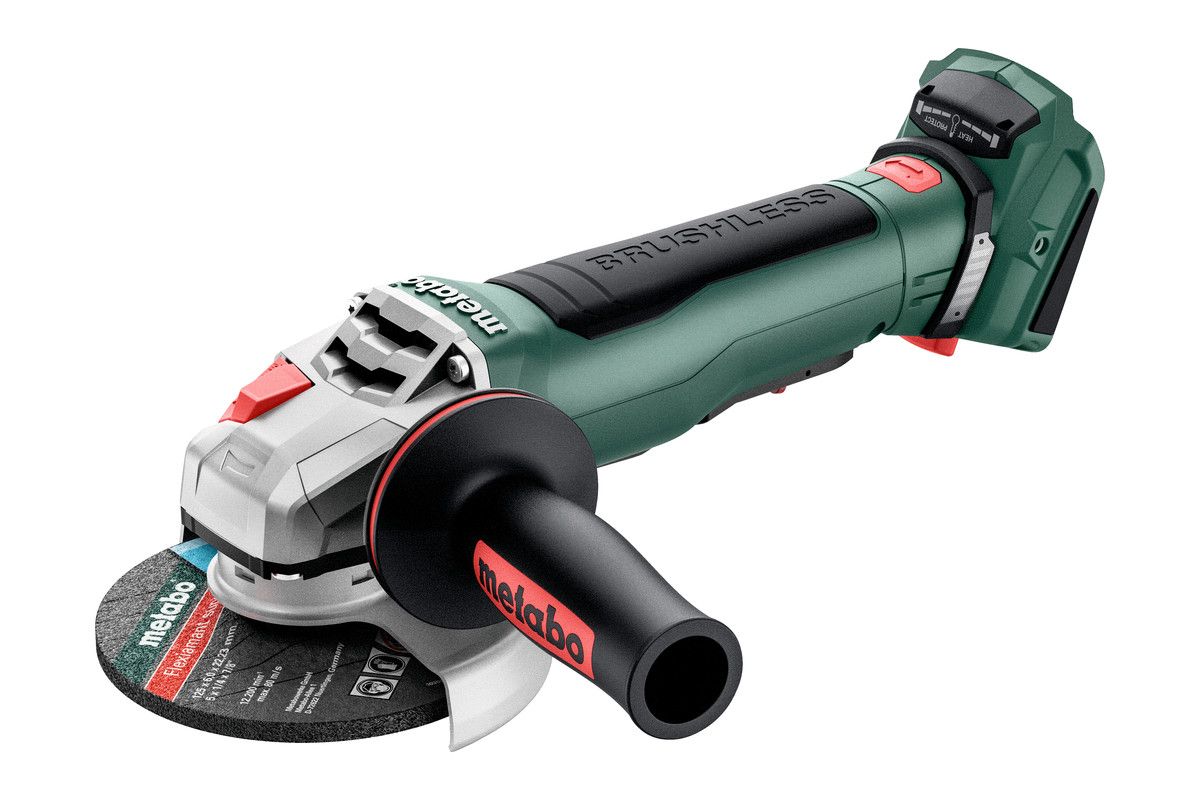 Akumulatora leņķa slīpmašīna Metabo WPB 18 LT BL 11-125 Quick; 18 V; 125 mm (bez akumulatora un lādētāja)