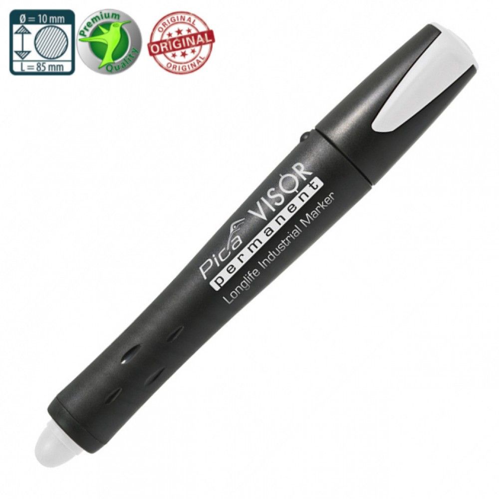 Marķieris Pica VISOR; 10 mm balts