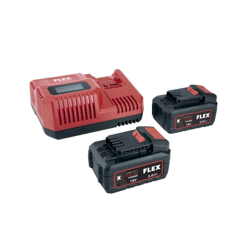 Piederumu komplekts Flex P-SET 55R; 18V; 2x5Ah + lādētājs