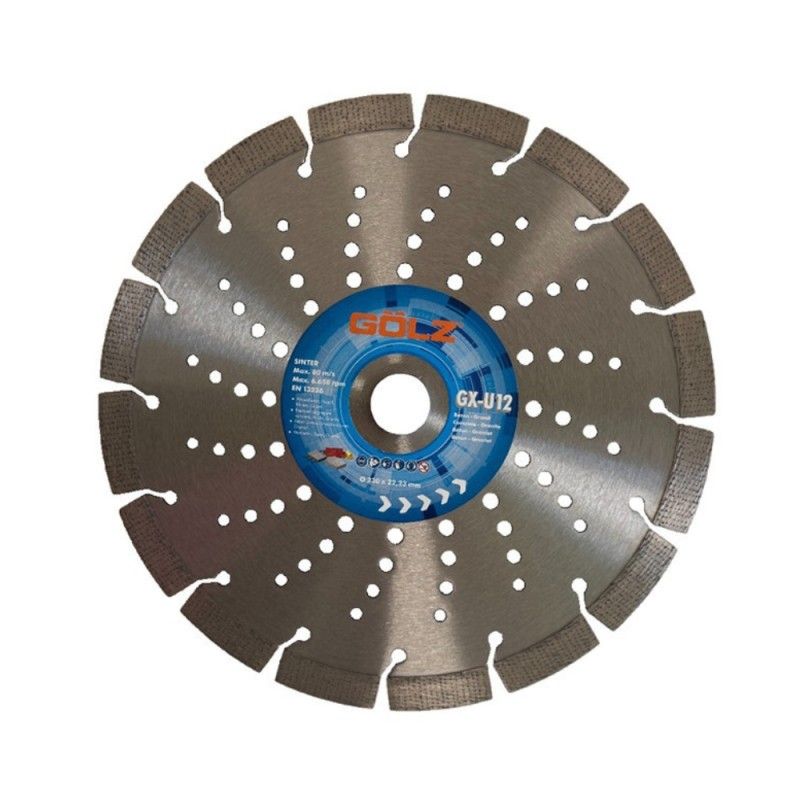 Dimanta griešanas disks Gölz GX-U12; 230x22,23 mm