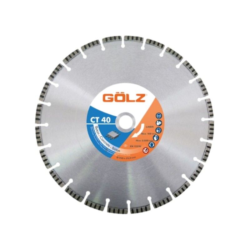 Dimanta griešanas disks Gölz CT40 (LB40); 450x25,4 mm