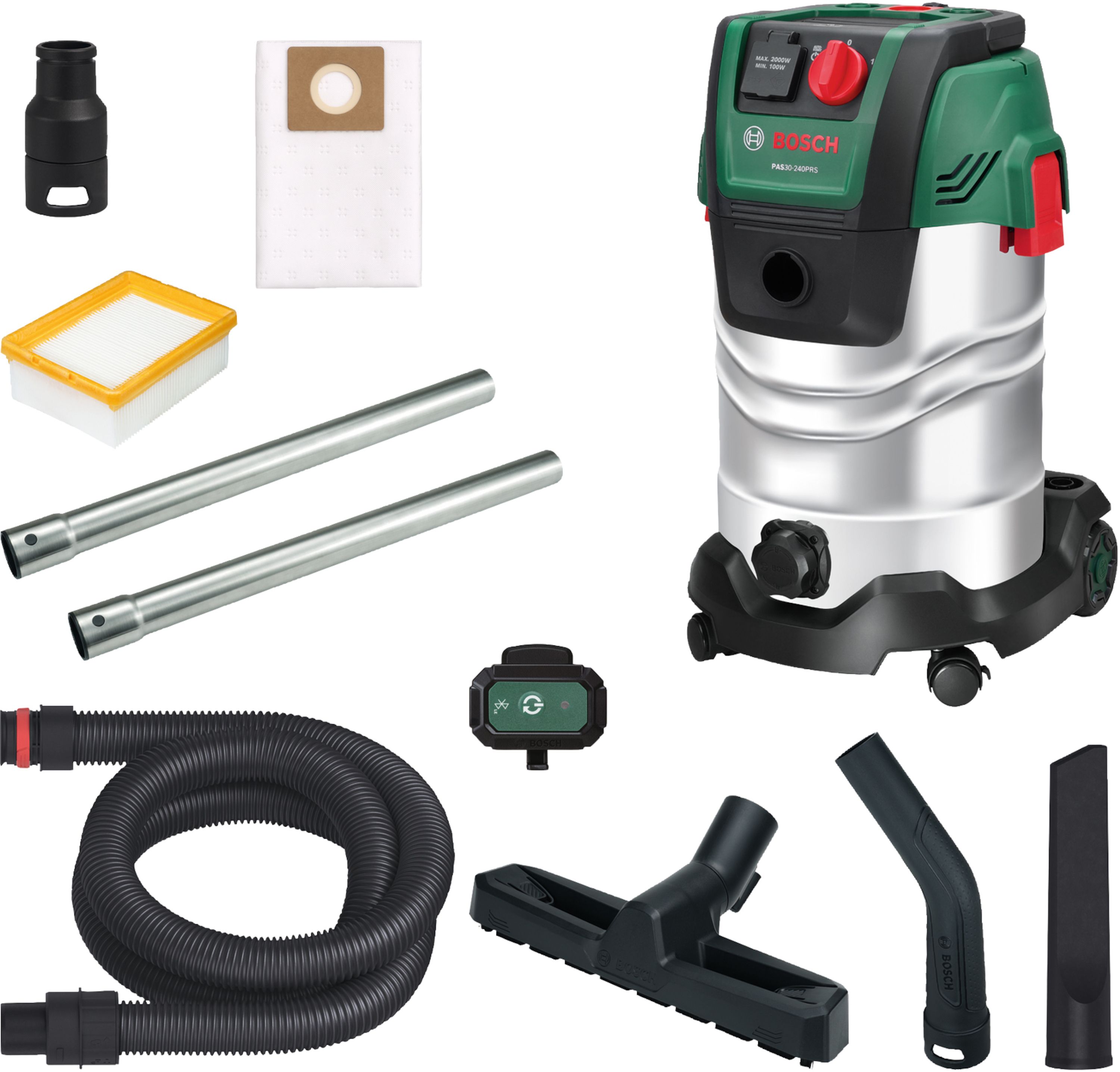 Putekļsūcējs Bosch PAS30-240PRS; 1400 W; 30 l