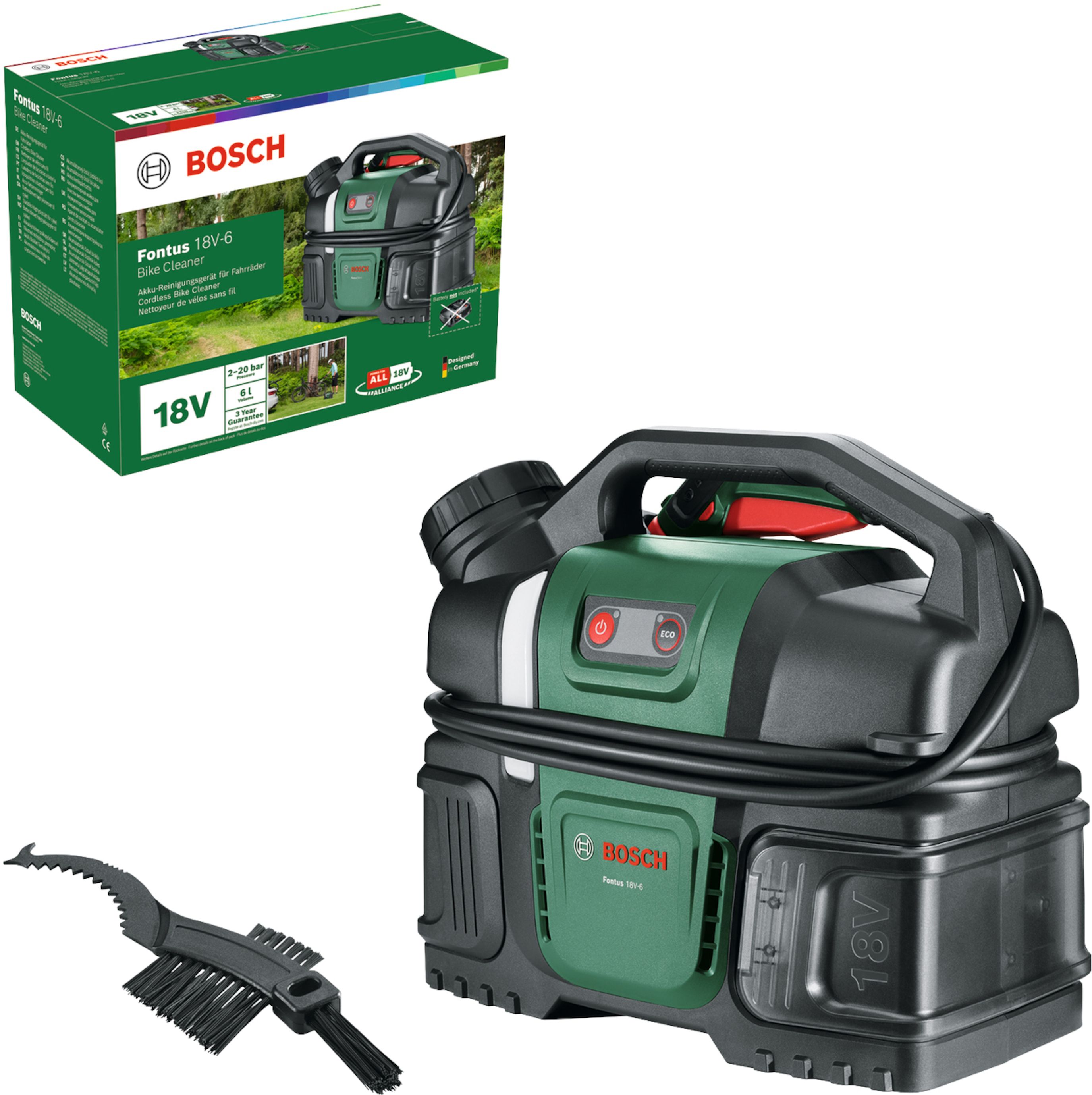 Augstspiediena mazgātājs Bosch Fontus 18V-6; 18 V (bez akumulatora un lādētāja)