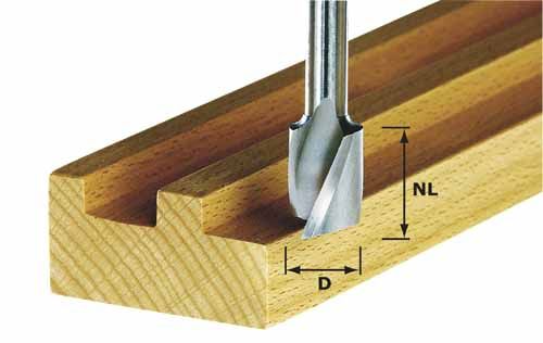 Gropju spirālveida frēze ar gala asmeņiem Festool 19/50 mm