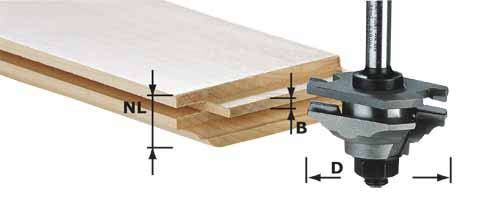 Profila ķīļu frēze Festoollinė 22/20 mm