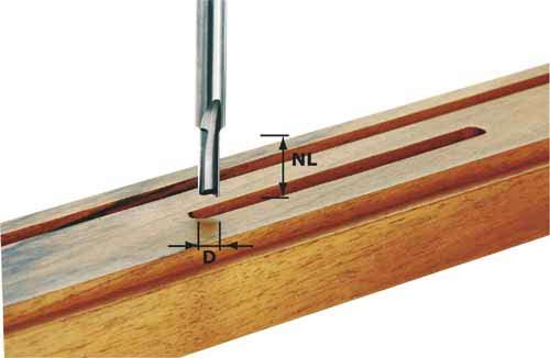 Gropju frēze no vesela cietsakausējuma Festool 20/55 mm