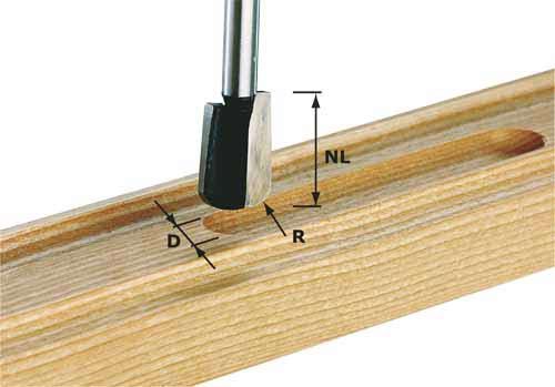 Nokāpes apaļošanas frēze Festool 5/25/65 mm