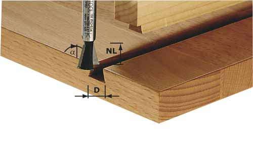 Aizmugures frēzе аr griezēju Festool; HW; 13,5/46 mm