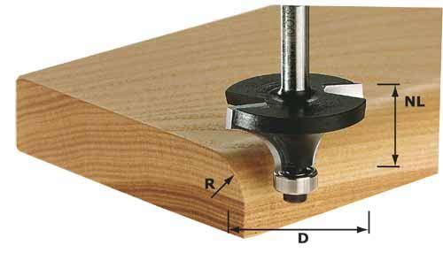Noapaļošanas frēze ar diviem dažāda diametra gultņiem Festool 8/15/55 mm