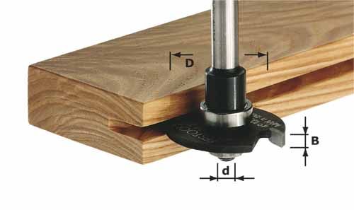 Gropju diskfrēze (bez frēzes kāta) Festool; 40 mm; 3 mm